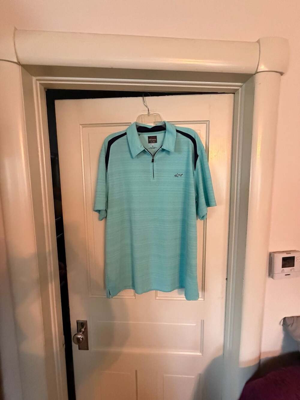 Greg Norman for Tasso Elba Play Dry Performance Quarter Zip Polo Shirt